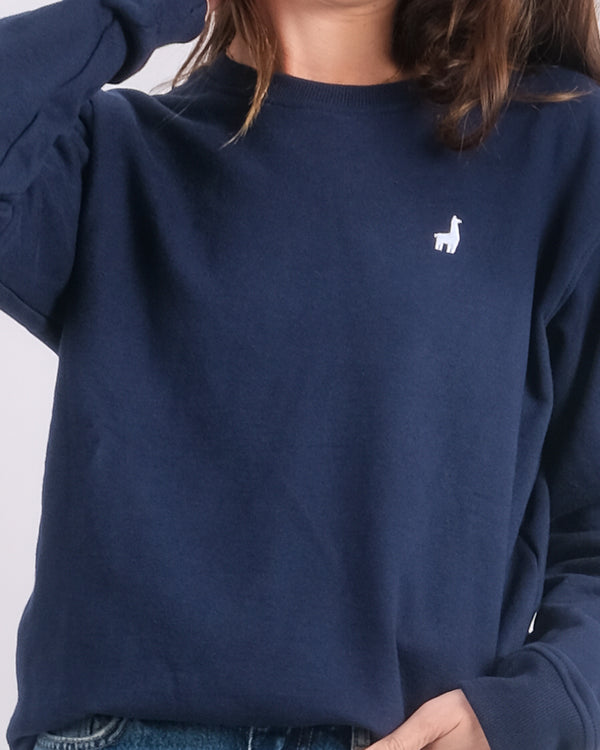 Polera Crewneck Oversize Azul