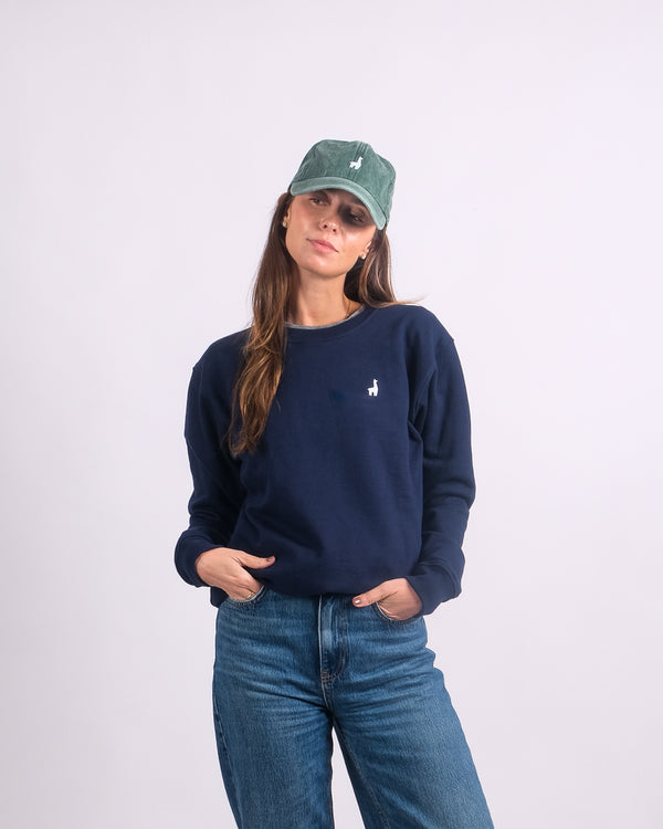 Polera Crewneck Oversize Azul