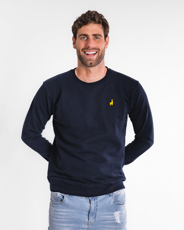 Polera Crewneck Azul Marino