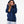 Polera Hoodie Oversize Azul