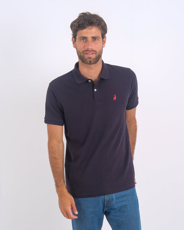 Polo Piqué Clásico Azul Marino