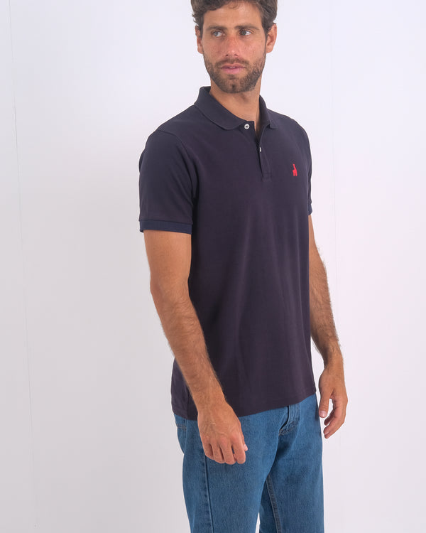 Polo Piqué Clásico Azul Marino