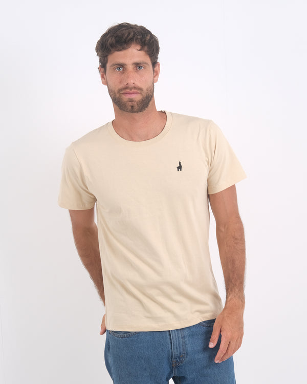 Polo Beige 100% Soft Pima