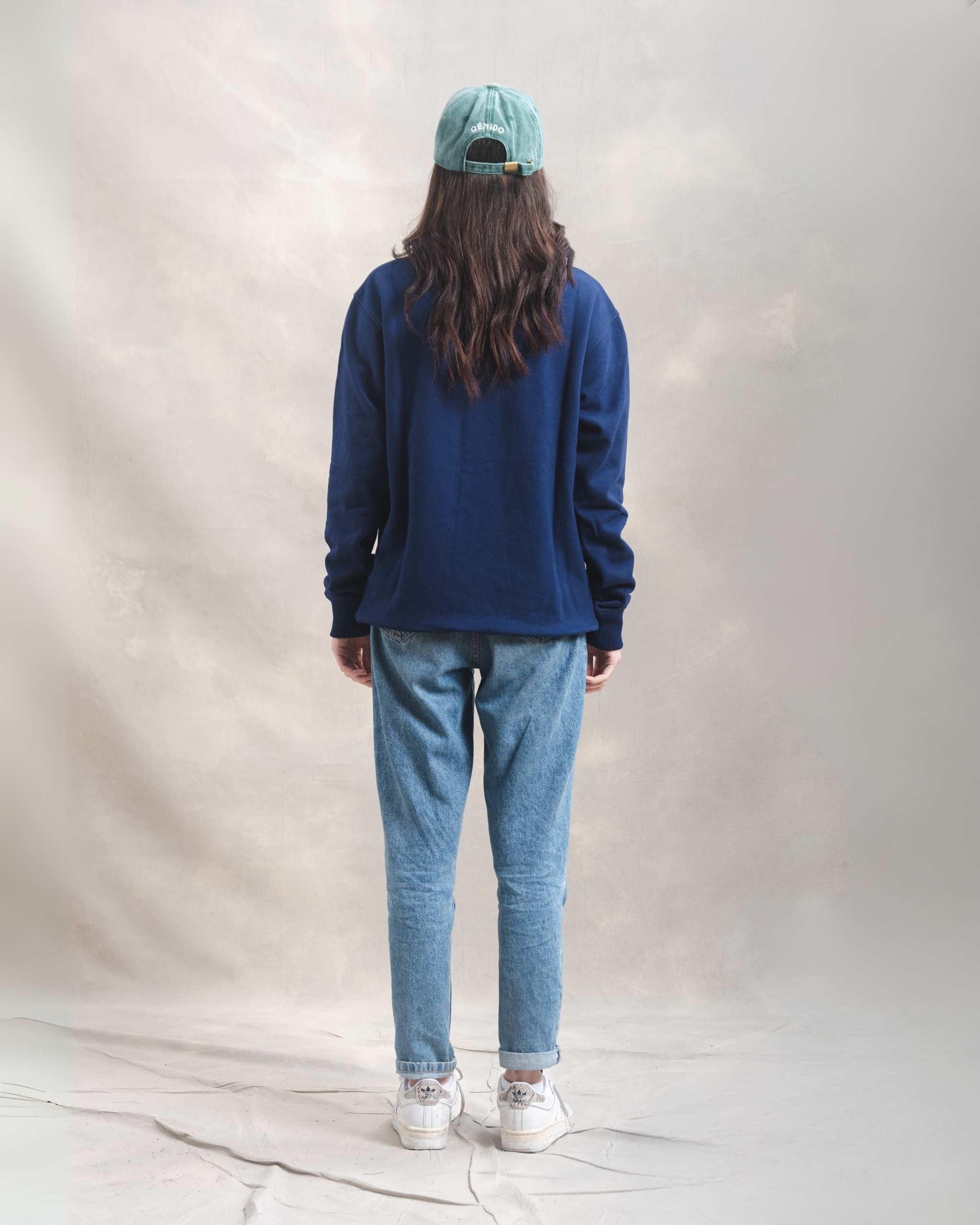 Polera Crewneck Oversize Azul