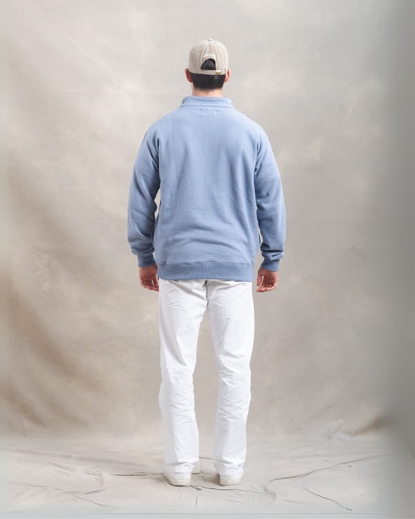Polera Quarter Zip Blue Lila