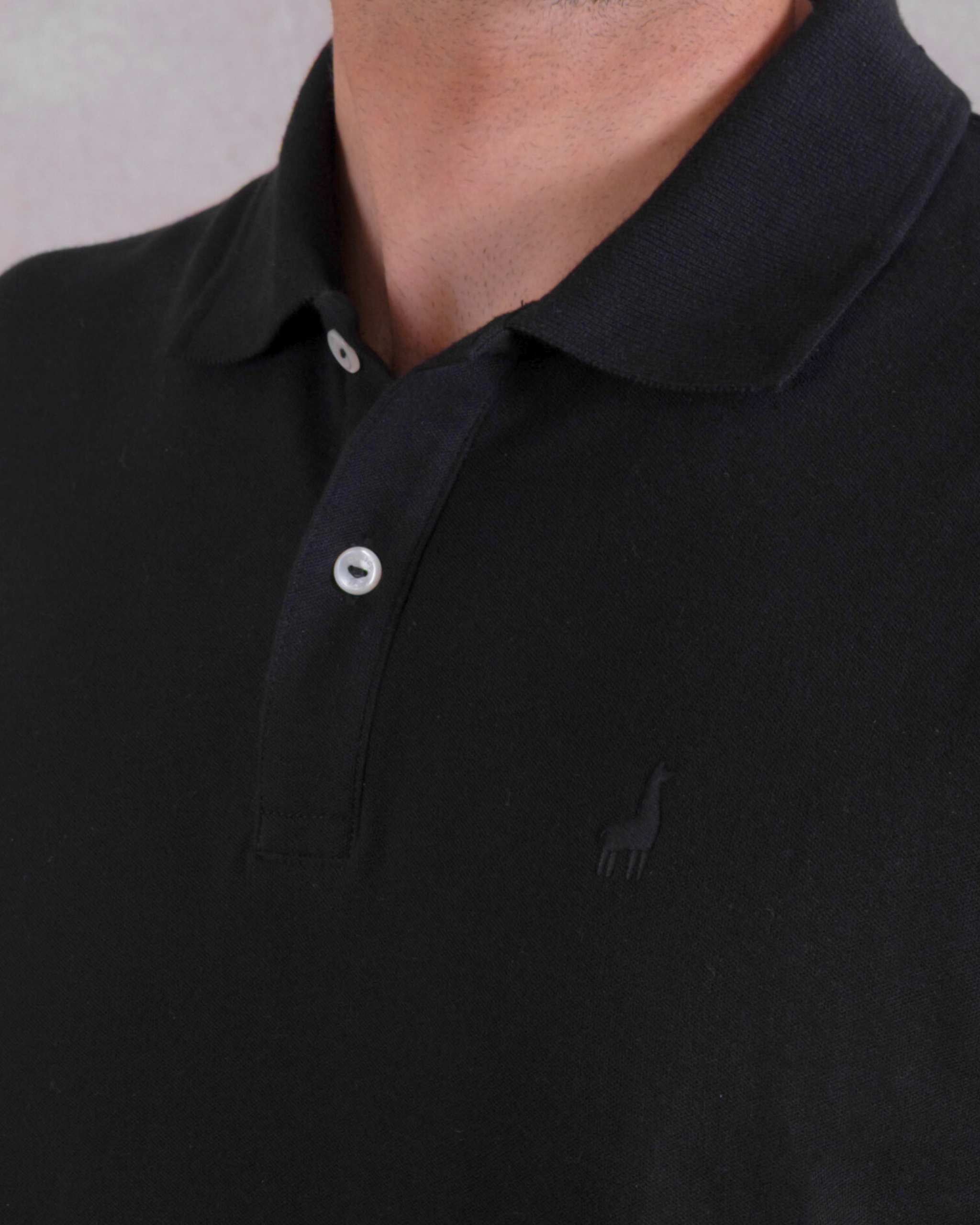 Polo Piqué All Black