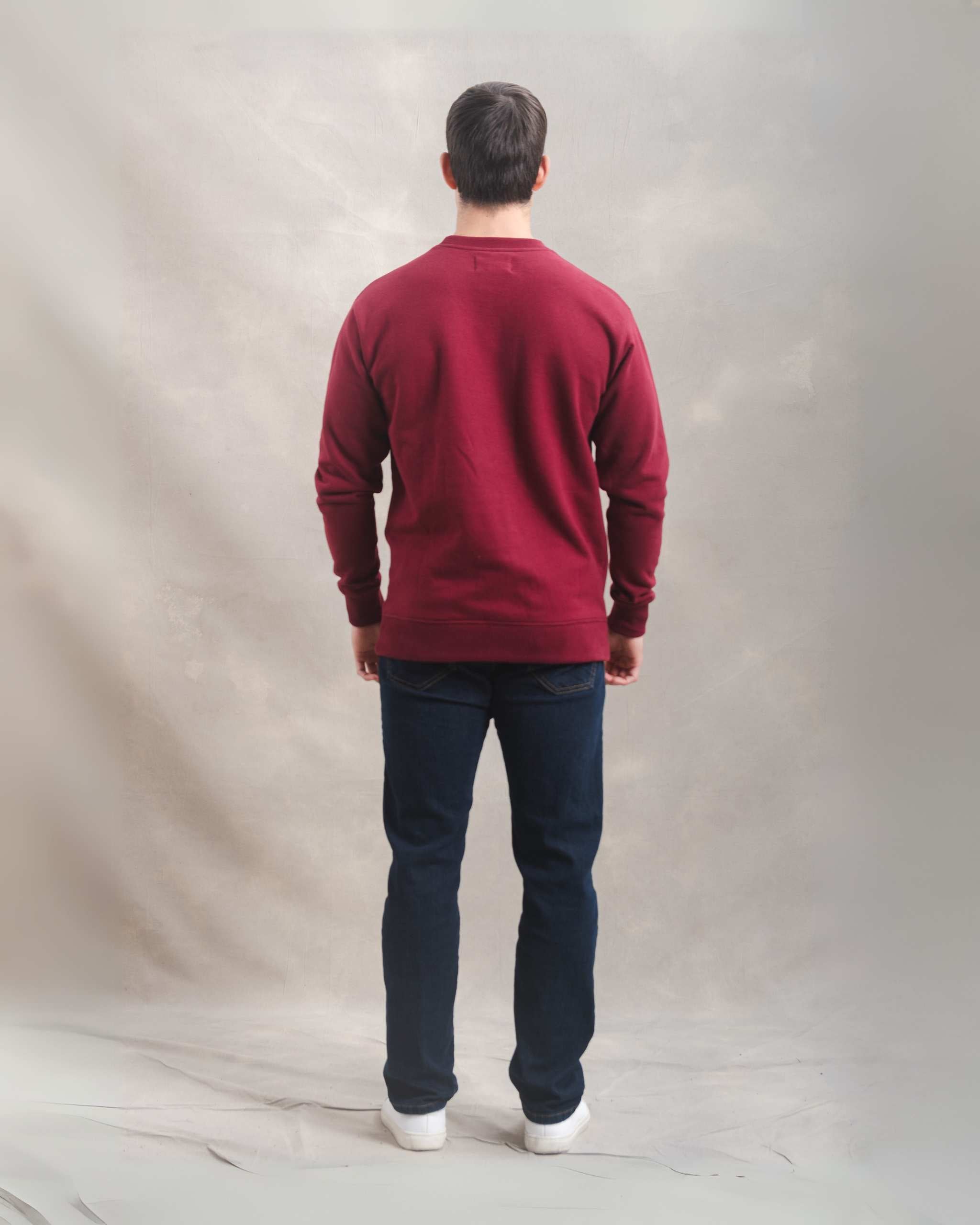 Polera Crewneck Guinda