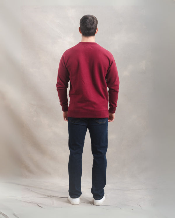 Polera Crewneck Guinda