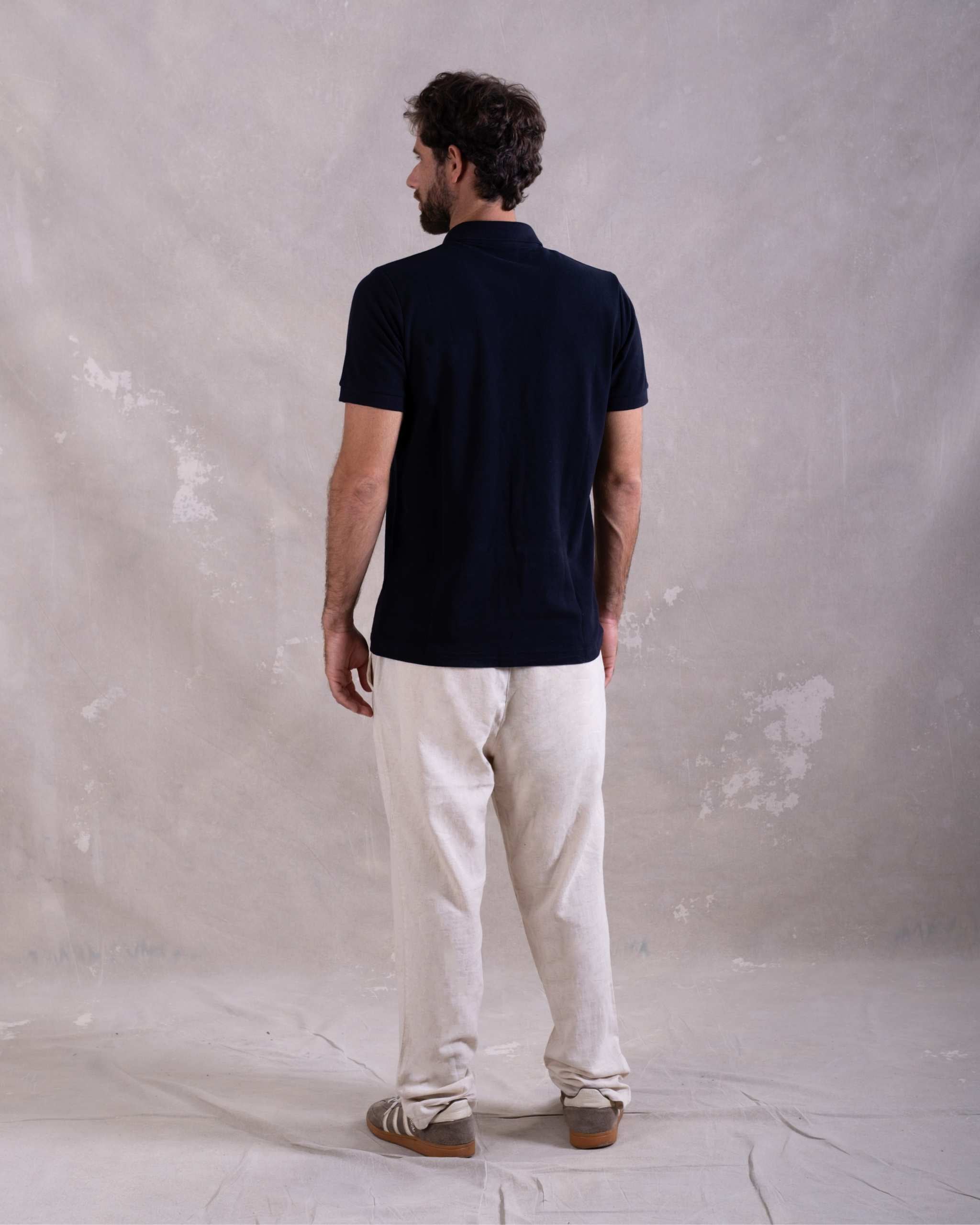 Polo Piqué Clásico Azul Noche