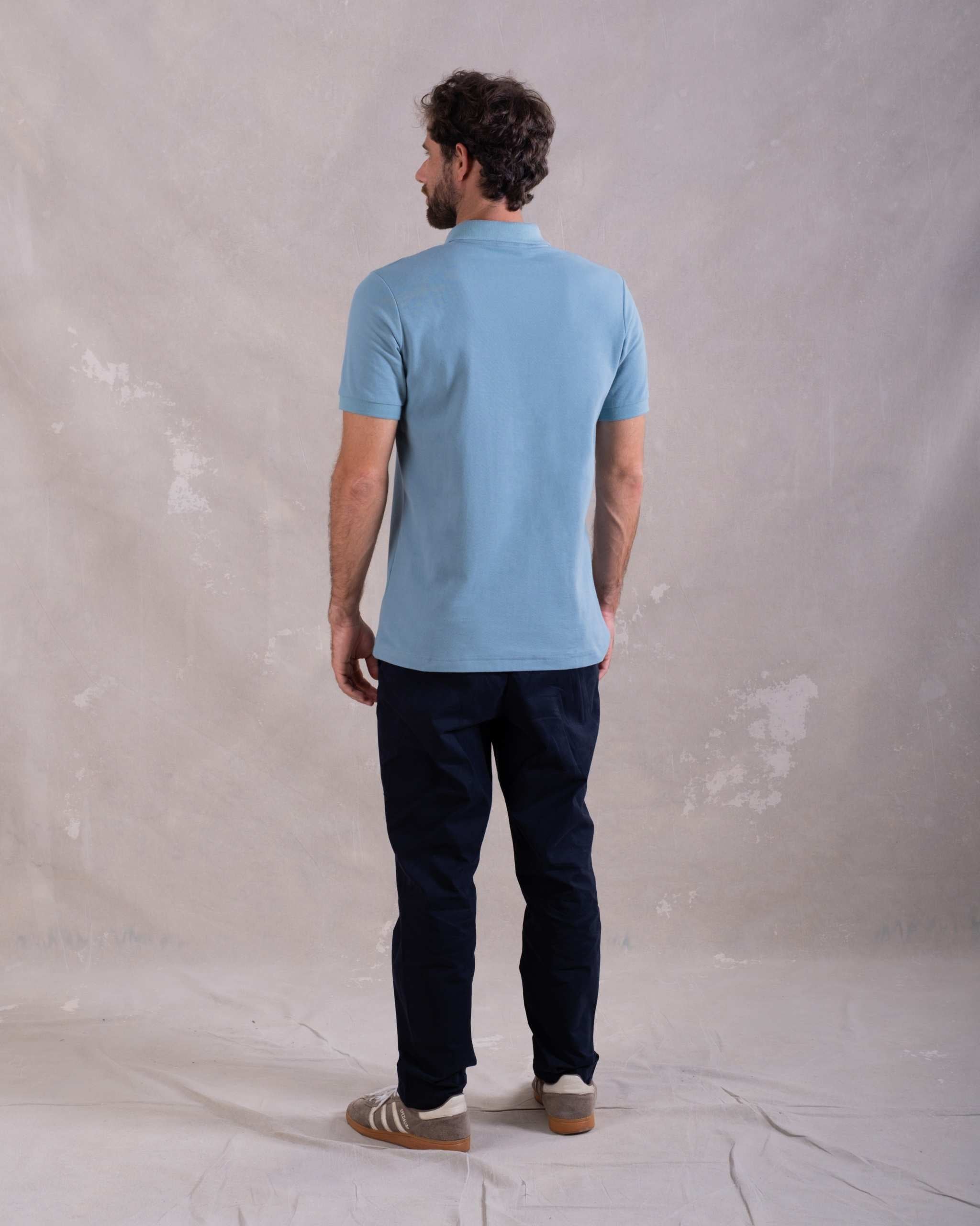 Polo Piqué Clásico Aqua