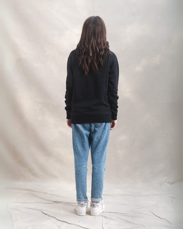 Polera Crewneck Oversize Negra