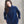 Polera Quarter Zip Azul