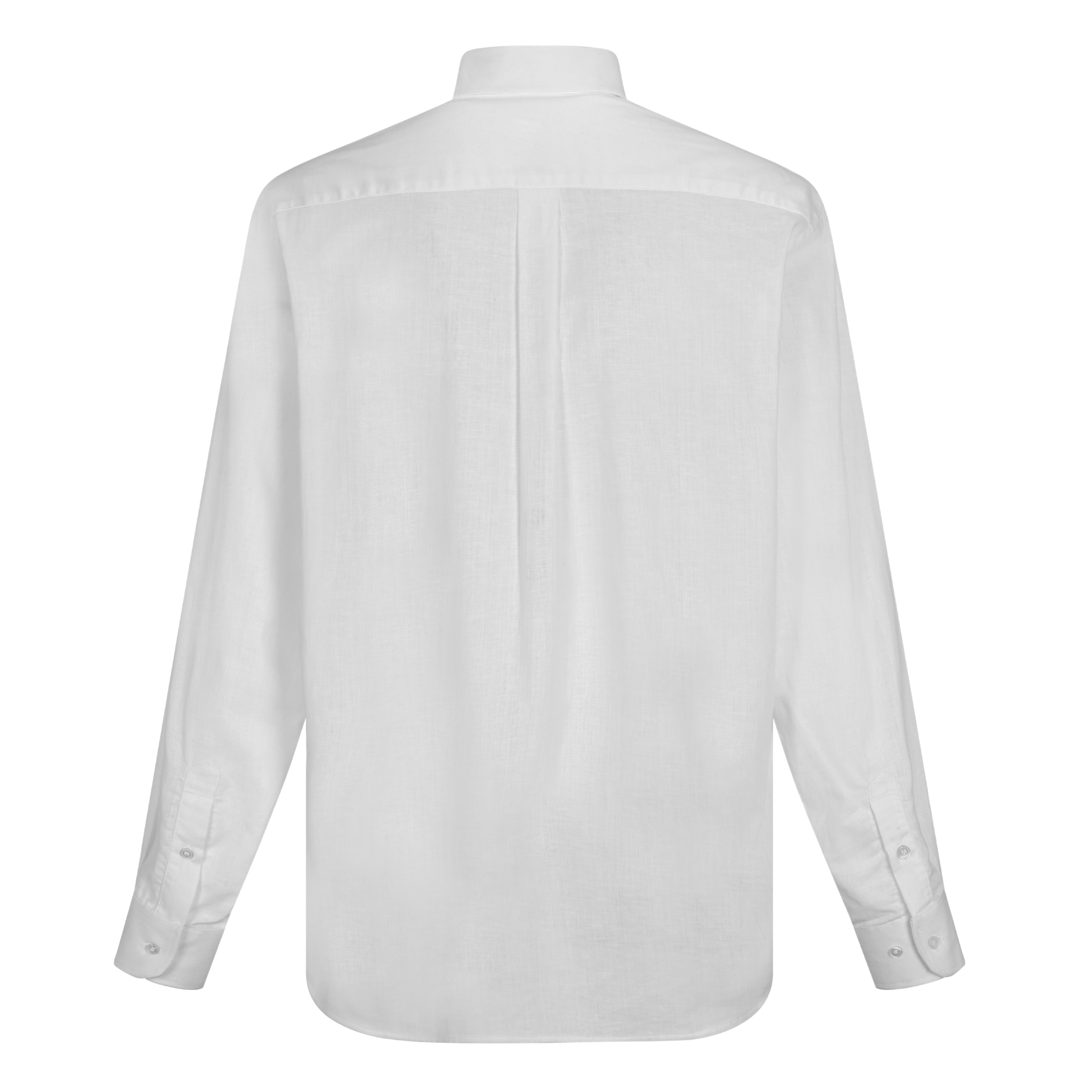Camisa Pima Lino All White-Incluye Caja Premium Qenido
