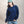 Polera Crewneck Oversize Azul