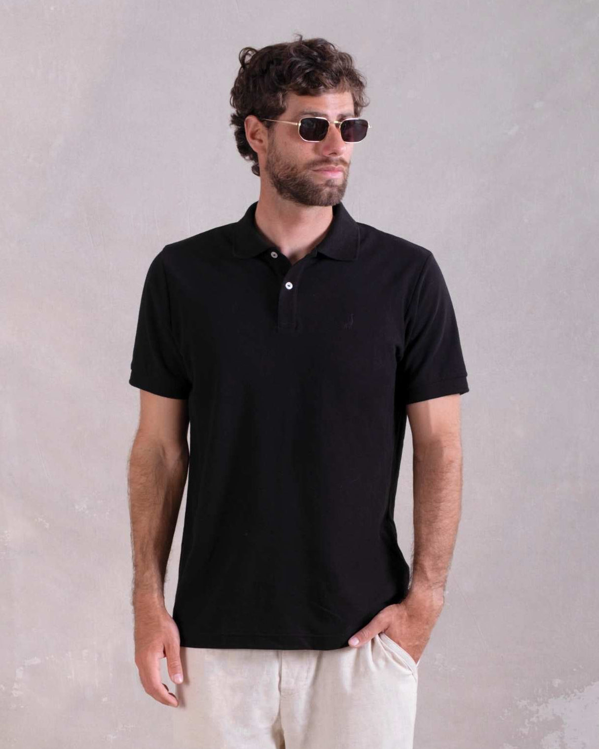 Polo Piqué All Black